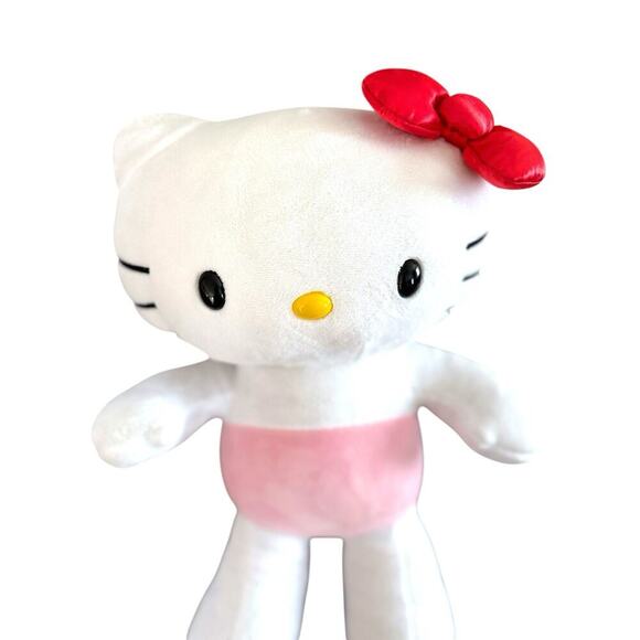 Hello Kitty Sanrio Build a Bear Workshop White 15” Large Plush Toy with Pink Bow - Picture 2 of 11
